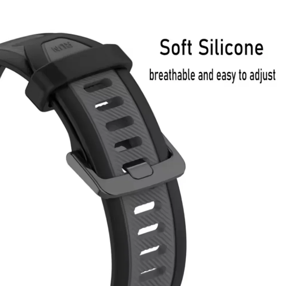 حزام سيليكون لساعة Huawei Watch Fit 4/3 سوار معصم رياضي بلونين قابل للاستبدال لملحقات Huawei Watch Fit 4 pro