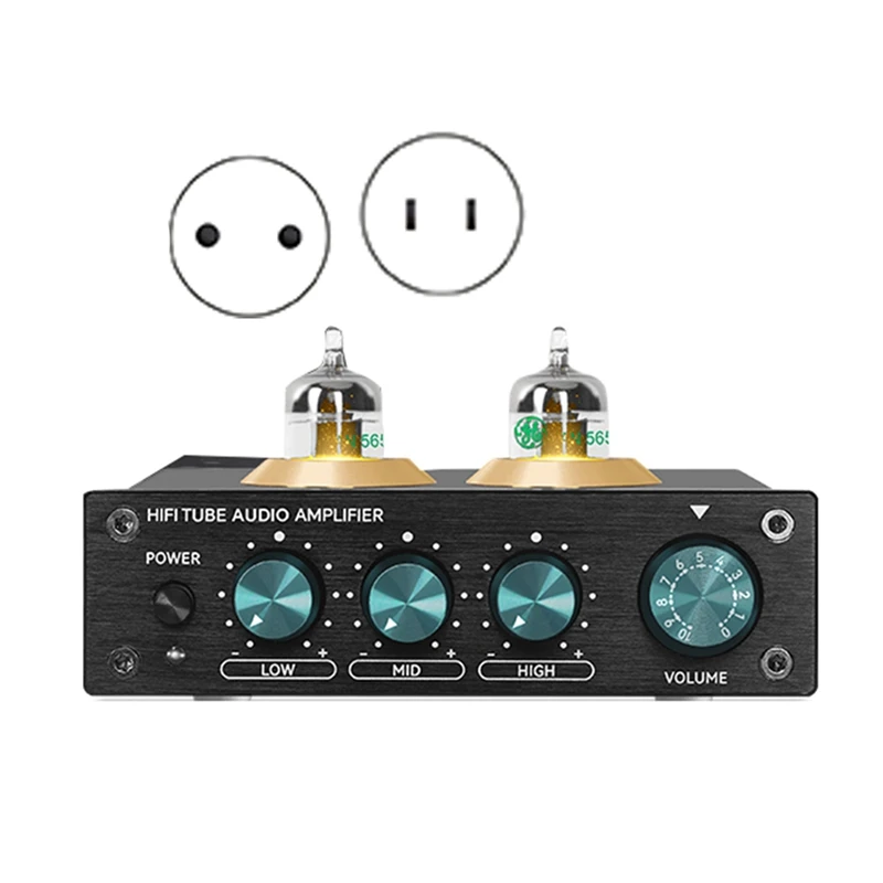 

New-Hifi Tube Audio Amplifier JAN5654 Vacuum Tube Buffer Treble Adjustment Audio Tube Preamp Stereo Receiver