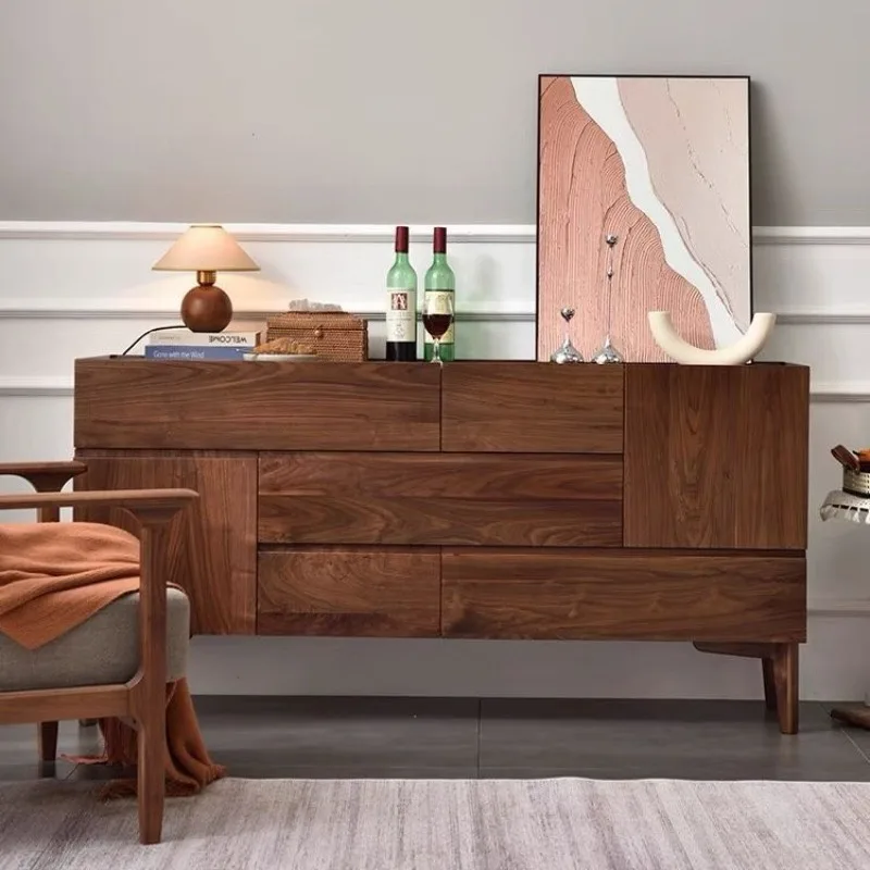 Armário de vinho de luxo com luz para sala de estar em estilo japonês