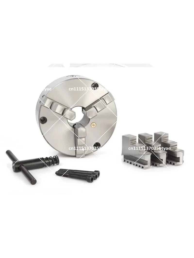 A New Piece of Three-jaw Self-centering Chuck, Front Perforated Four-axis Special, 130mm Diameter Loose Wrench M8 Screw