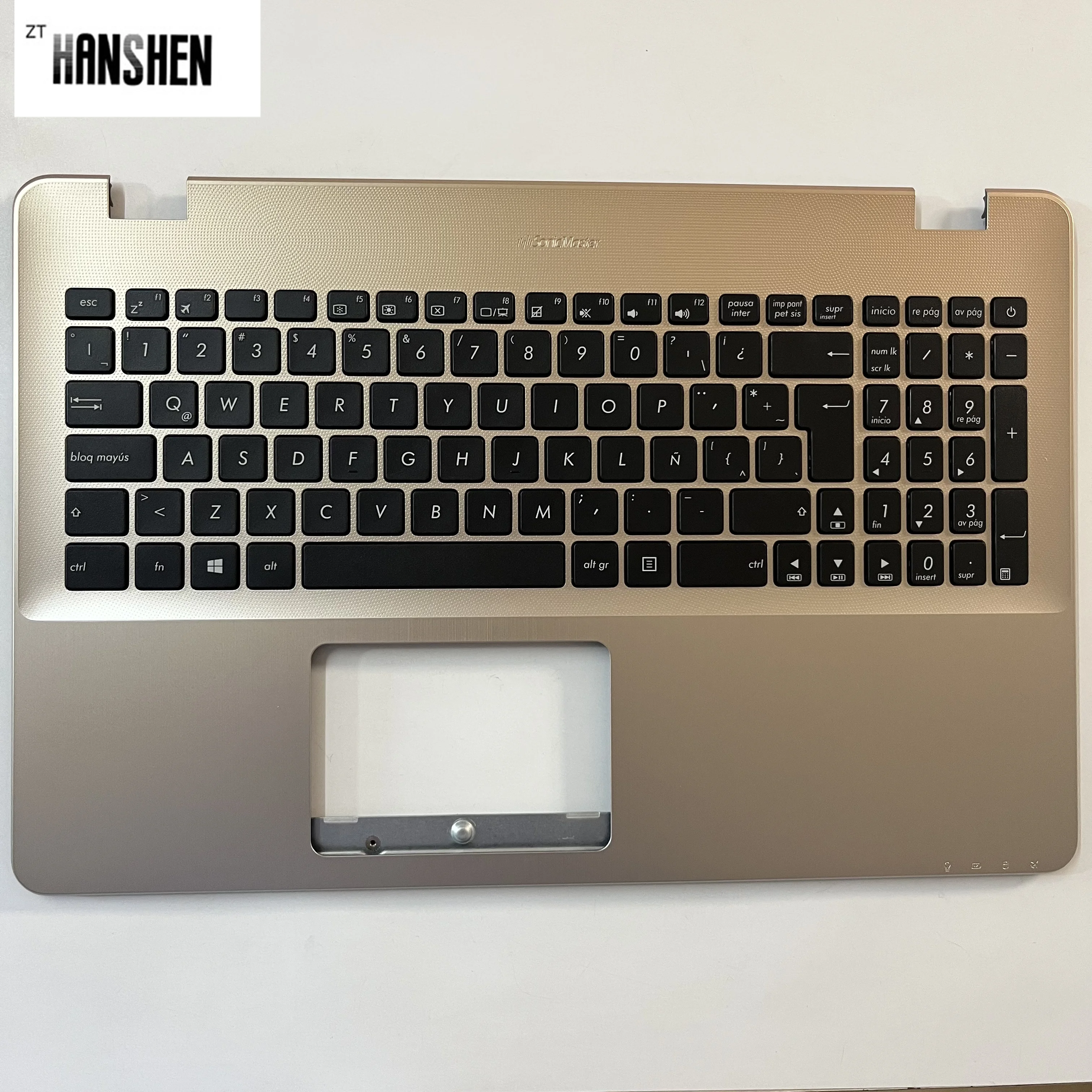 Imagem -05 - Hanshen-c Shell para Asus la sp fr gr it Palmrest Eua Reino Unido Teclado Tampa Superior X542 K542 X542u Fl8000u A580u F580u V580