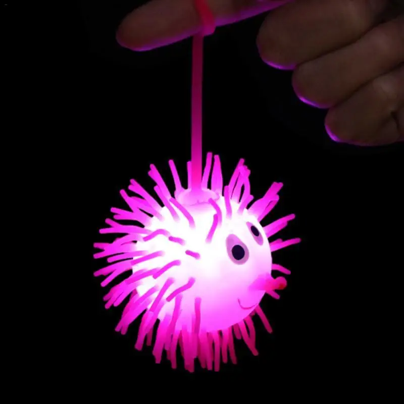 

Light Up Puffer Balls Glowing Balls Portable Reusable Strobe Flashing Lights Sensory Toy LED Flashing Glowing Puffer Balls For