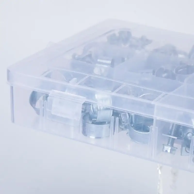 M76E Metall-Kraftstoffschlauchklemmen-Set, 120 Mini-Schlauchklemmen mit sortiertem Koffer – Detail 9