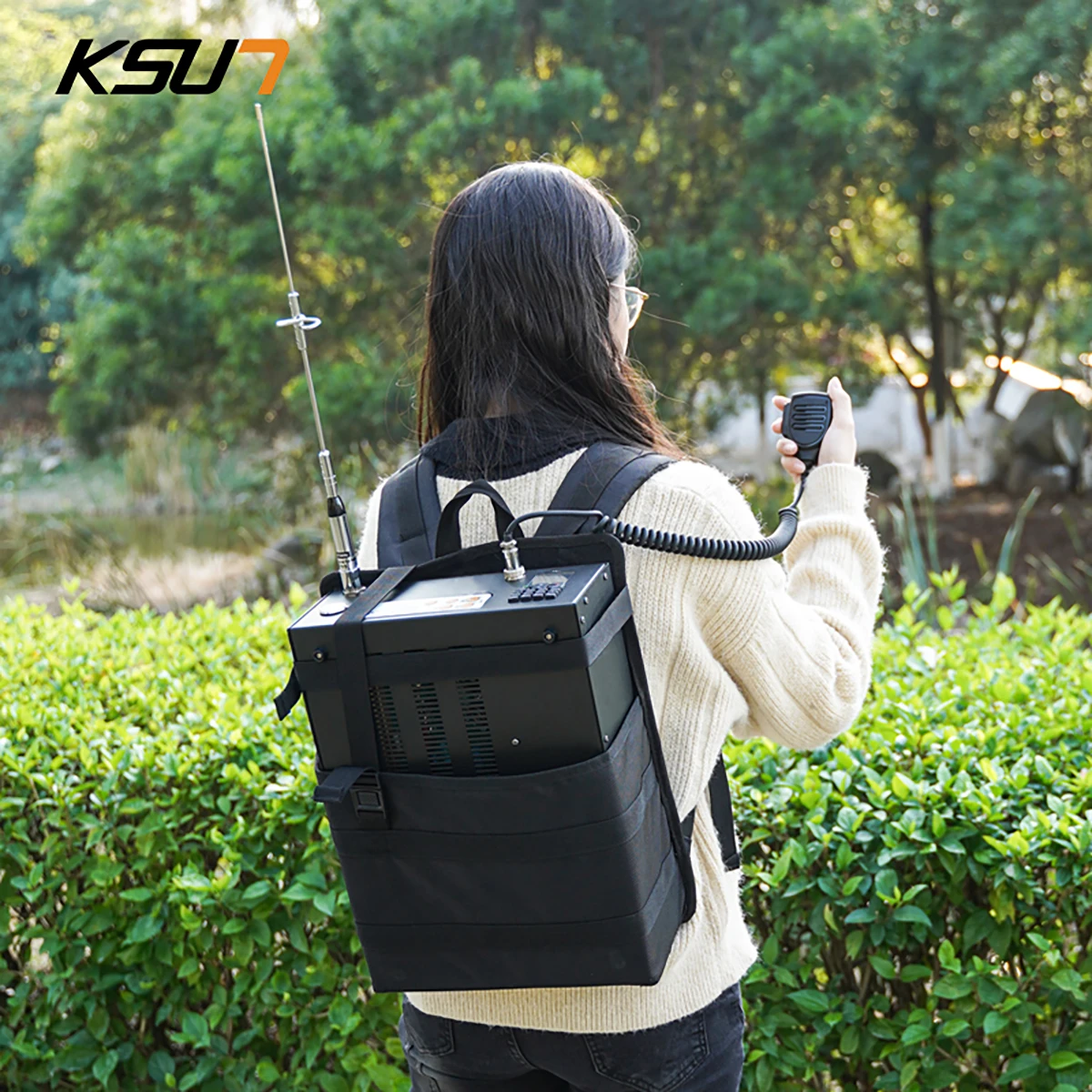 DMR Car Radio KSUN DM8668 80W Digital Analog Dual Mode Walkie Talkie Encrypted for Outdoor Adventure Dispatch Off-road Rescue