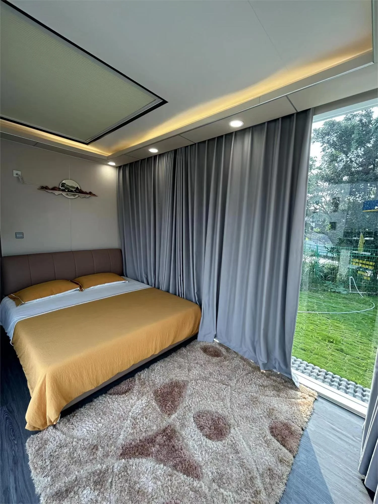 منزل كبسولة الفضاء الجاهزة المتكامل المصنوع من الفولاذ والألومنيوم