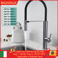 Gunmetal Kitchen Sink Faucet with Pull Out Sprayer, 360 Swivel Pull Down Water Hot And Cold Water Mixer Sink Tap