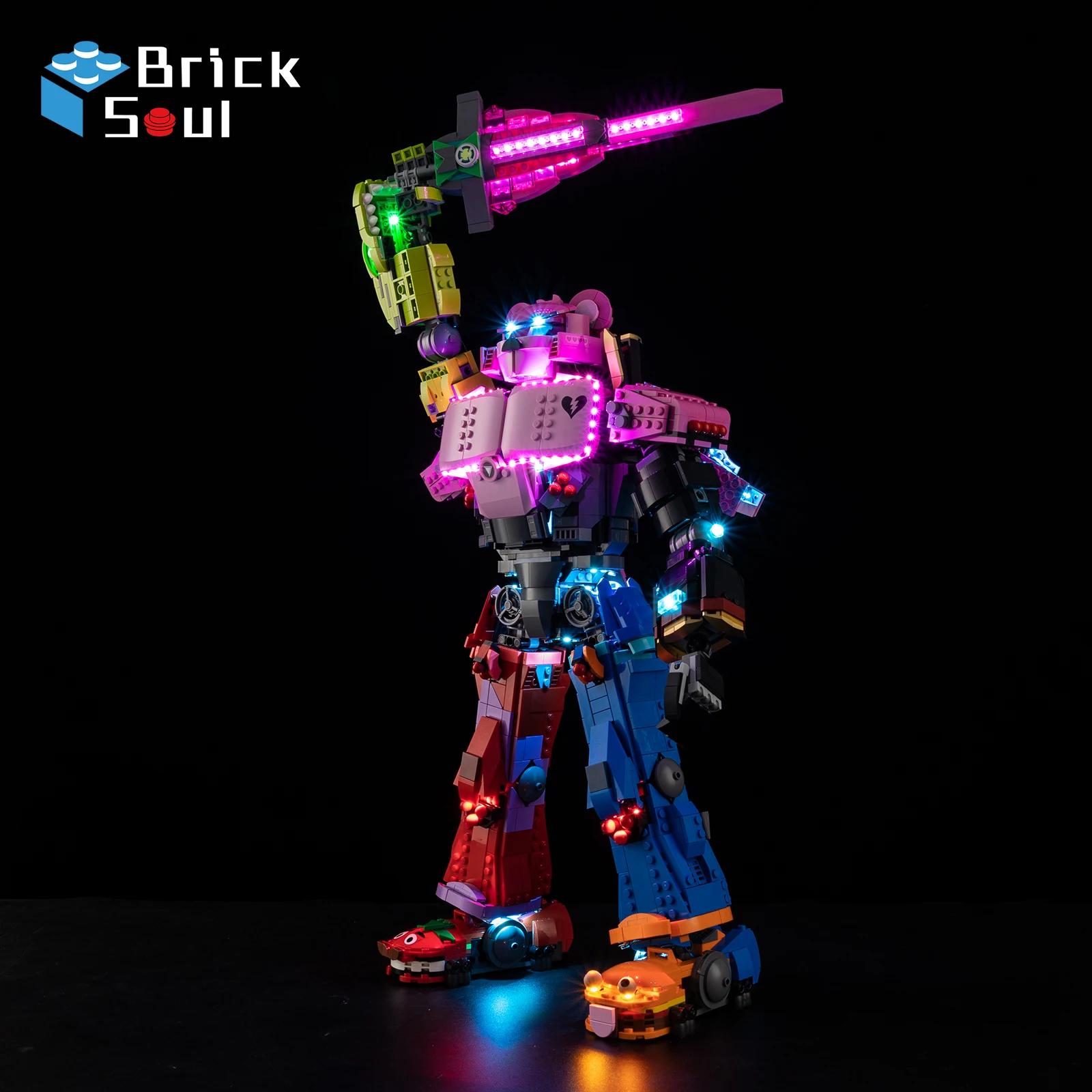 

Комплект светодиодных фонарей для Lego 77078, модель лидера команды Mecha, набор игрушек «сделай сам», не входит в комплект строительных блоков