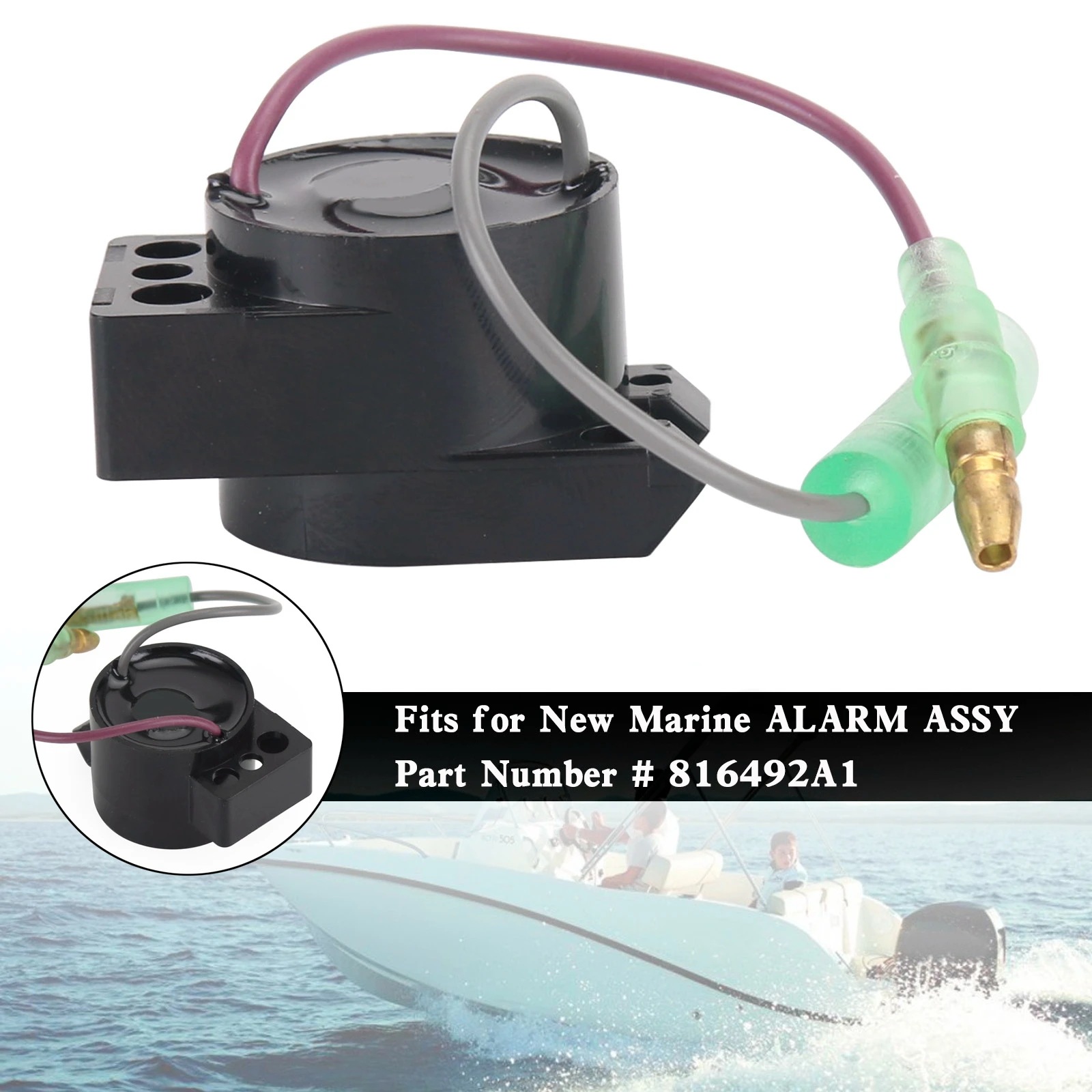 

Artudatech Outboard Buzzer Audio Warn Alarm Remote Control Box For Outboard Engine 816492A1