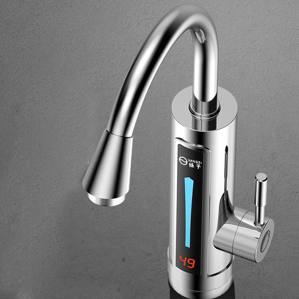 3300W 360° LED Electric Continuous Heater Faucet Immediately Warm Kitchen Faucet