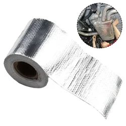 High Temperature Resistant Exhaust Pipe Insulation Tape Fiberglass Aluminum Foil Tape 1 Roll Of Car Heat Protection Foil Film