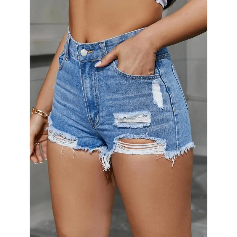 سراويل جينز عالية الخصر مكبلة للرجال والنساء Z7304 سراويل Sle ort جديدة عبر الحدود مع تفاصيل قابلة للطي في خصر منخفض #4