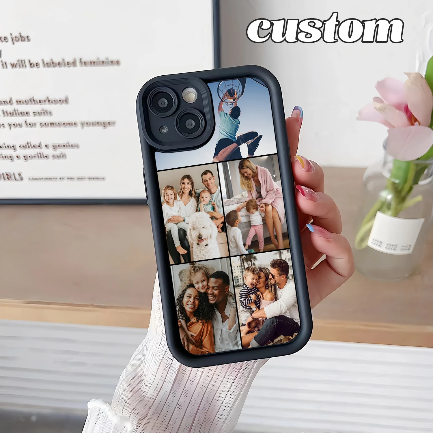 شخصية مخصصة صور سيليكون جراب هاتف آيفون 17 16 15 14 13 12 11 برو Xs ماكس X XR Mini 16e 7 8 Plus SE 2020 2022 #3