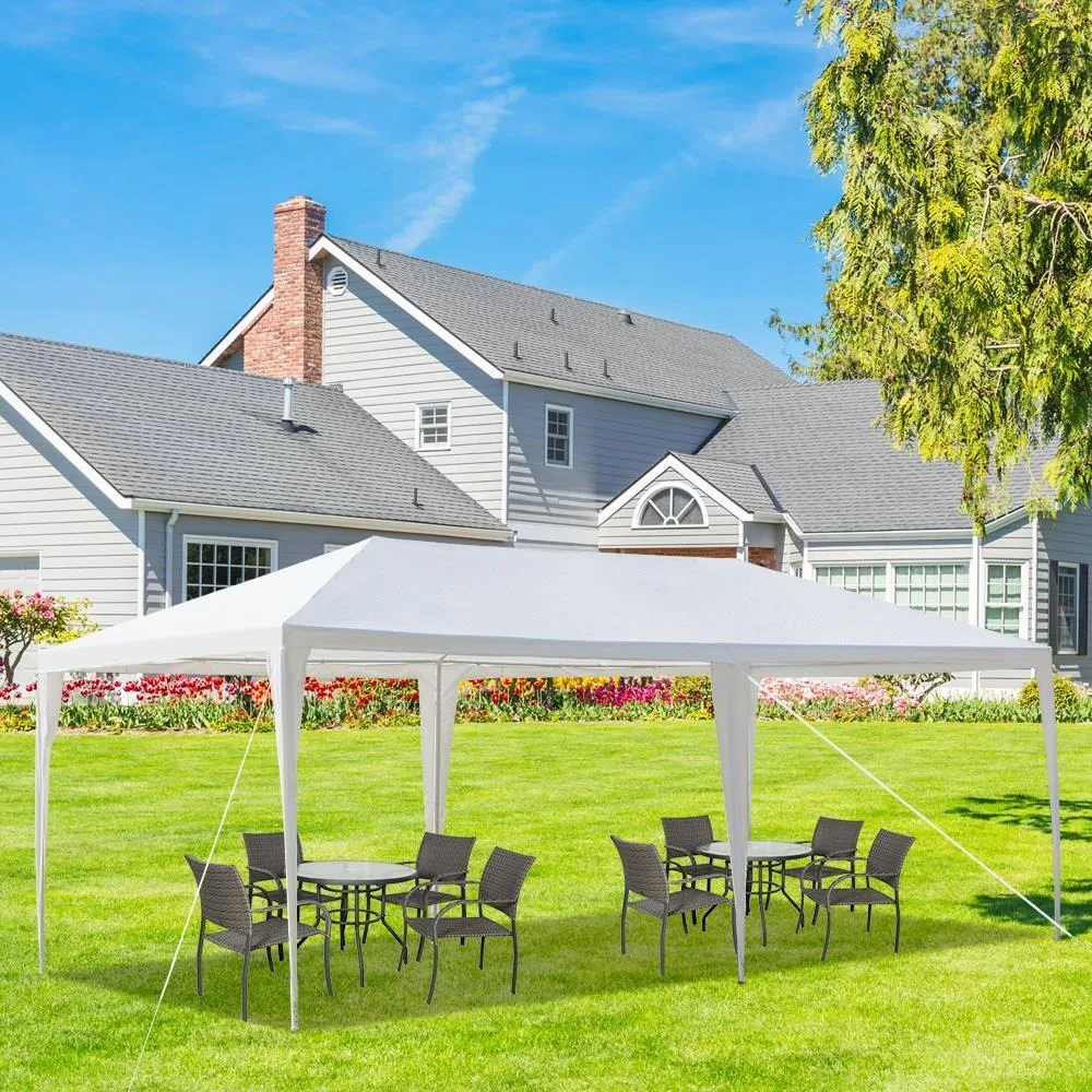 

10'x20' Canopy Tent Party Outdoor Wedding Tent Pavilion Outdoor for Home Garden