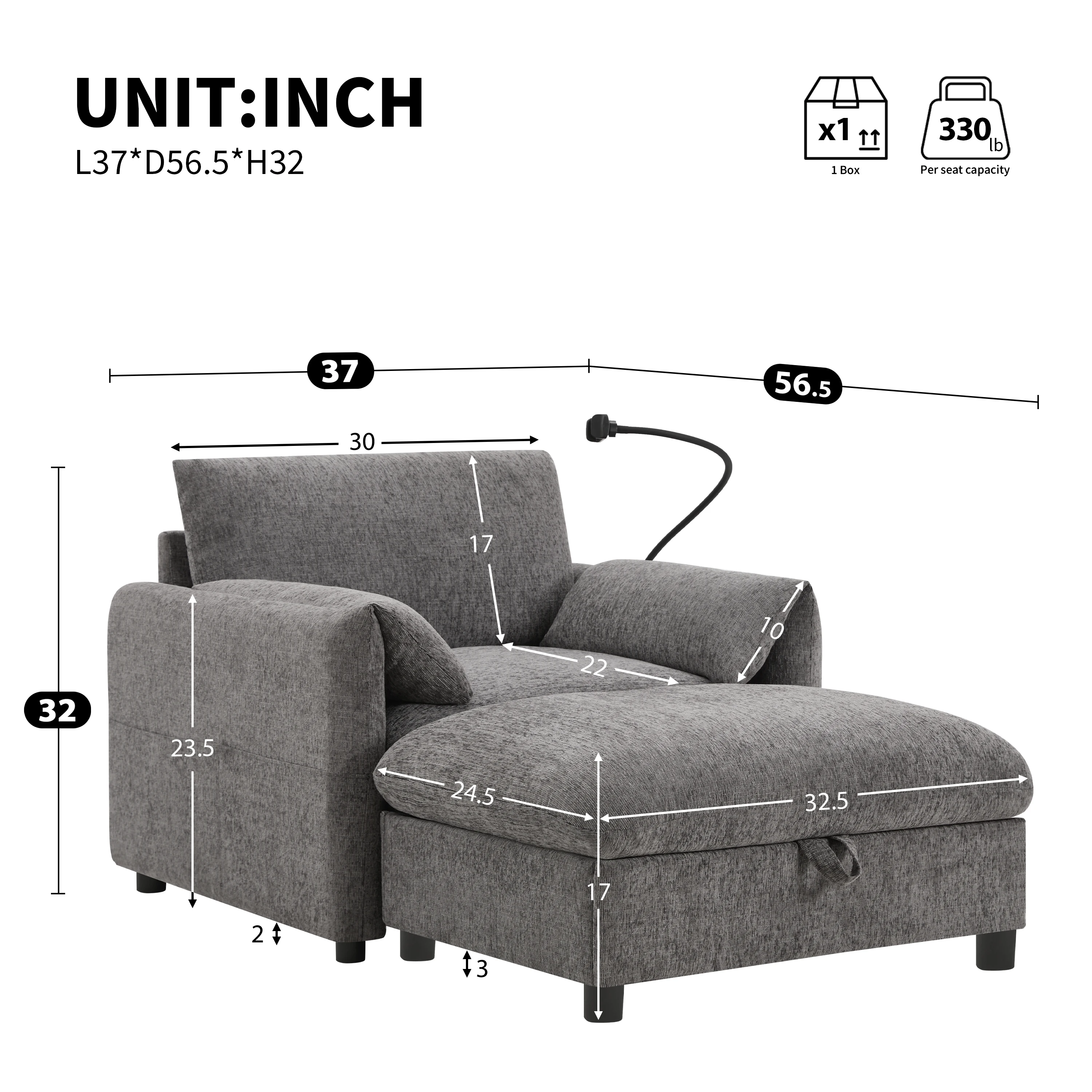 Fauteuil moderne avec repose-p - Office Furniture For Small Spaces avis et prix