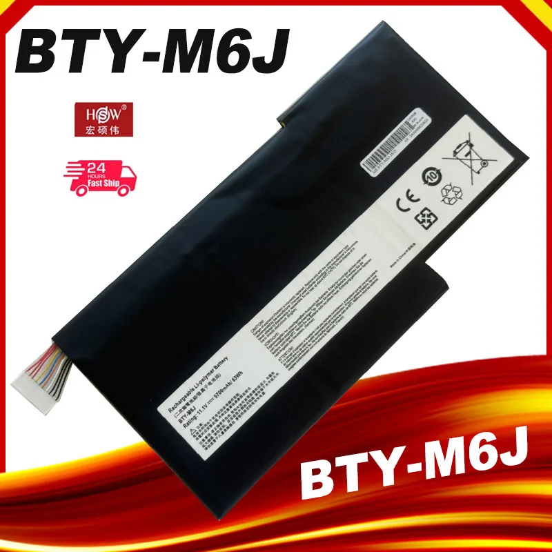 

New BTY-M6J Laptop Battery For MSI GS63VR GS73VR 6RF-001US BP-16K1-31 MS-17B1 MS-16K2 9N793J200 Tablet PC