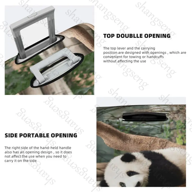 Panda Huahua animal Travel suitcase protective case, suitcase cover, elastic protection, washable Luggage cover, 18-32 in