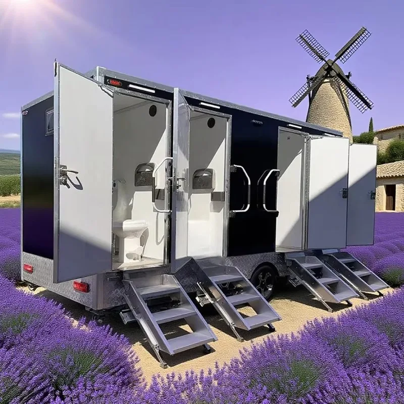 Outdoor Mobile Toilet Restroom Cabin for Outdoor Events Job Sites Public Areas Campgrounds RV Parks Durable Site Use