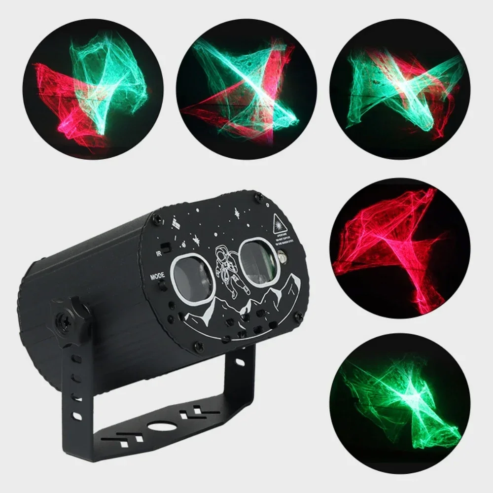 Portable Pattern Flash Laser Projector Lights USB Stage Disco Light RGB Club Party Wedding Decoration DJ Light