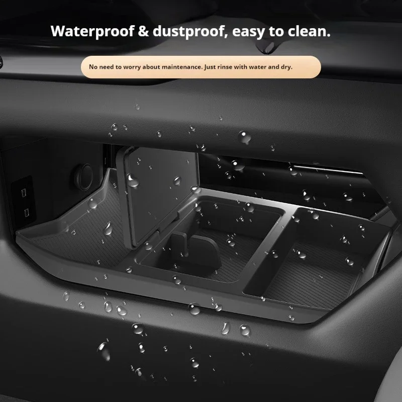 Applicable FOR Jetour Traveler 2024 Model Central Control Lower Storage Box Silicone Storage Box Modification Car Accessories