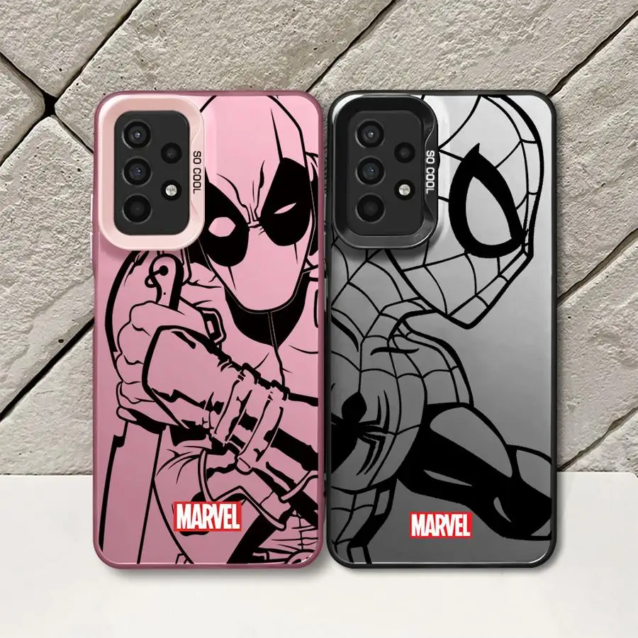 Marvel Spiderman Venom Phone Case for Galaxy A15 A52 A72 4G 5G A25 A52s A53 A54 A55 A73 5G A51 4G bag