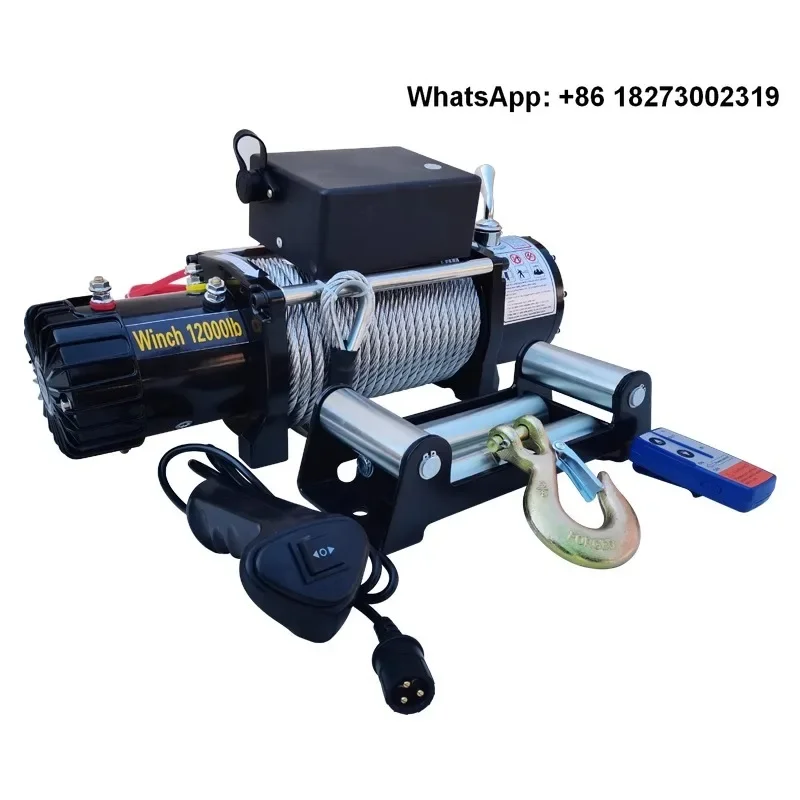 

Electric winch 12v car mounted small crane 24 winch self rescue lifting 1-ton car specific electric hoist