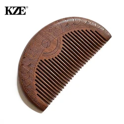 Natural Peach Wood Hair Comb Close Teeth Anti-static Head Massage Hair Care Wooden Tools Styling Accessories Beauty Supplies