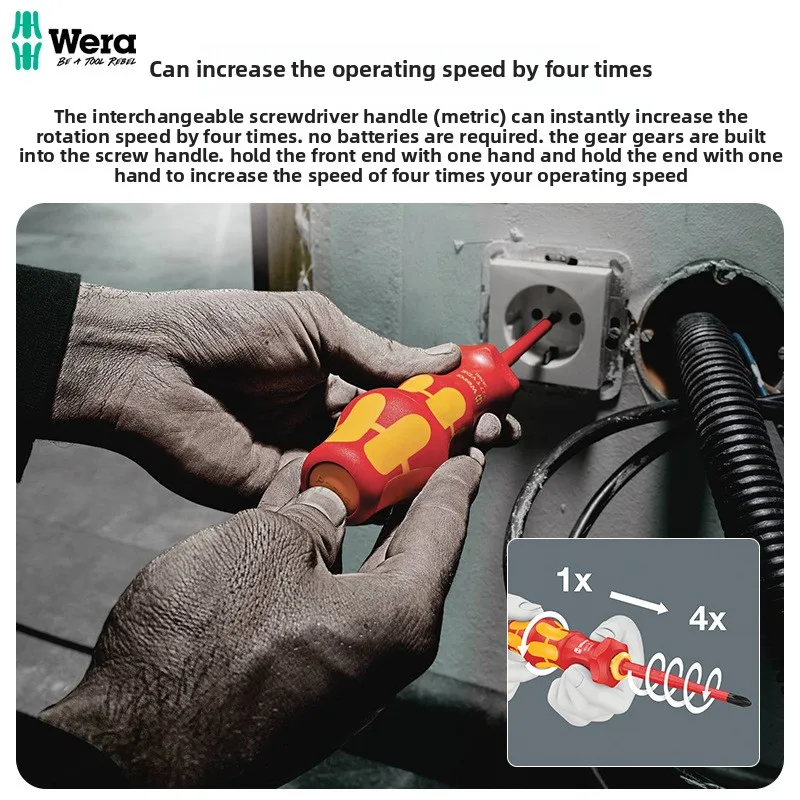 ชุดไขควงหุ้มฉนวนเยอรมัน Wera VDE เครื่องมือช่างไฟฟ้า 817