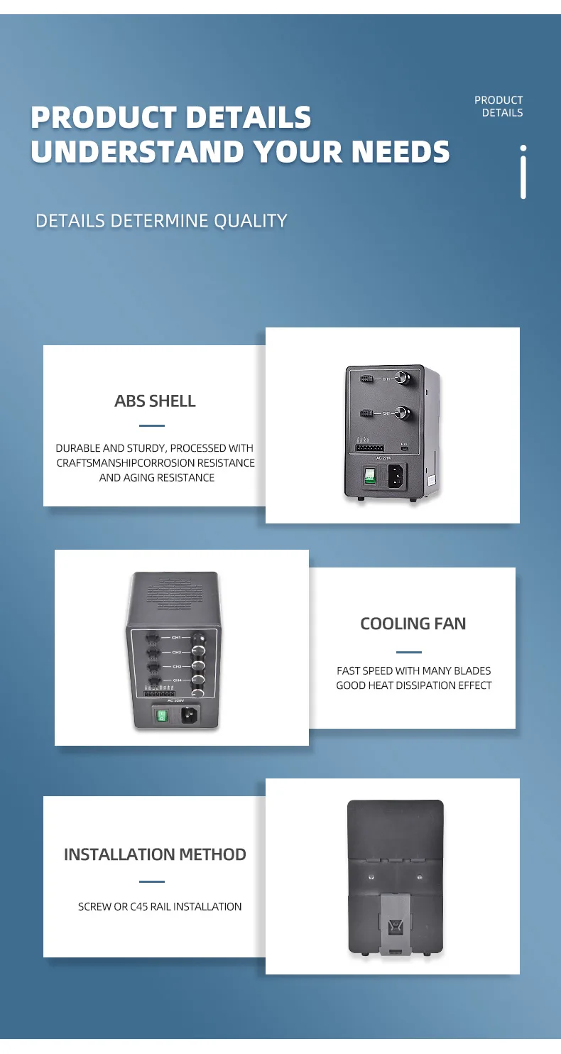 Light Source Detection Controlador Analógico Universal, Controlador Especial para Visão de Máquina, 65W