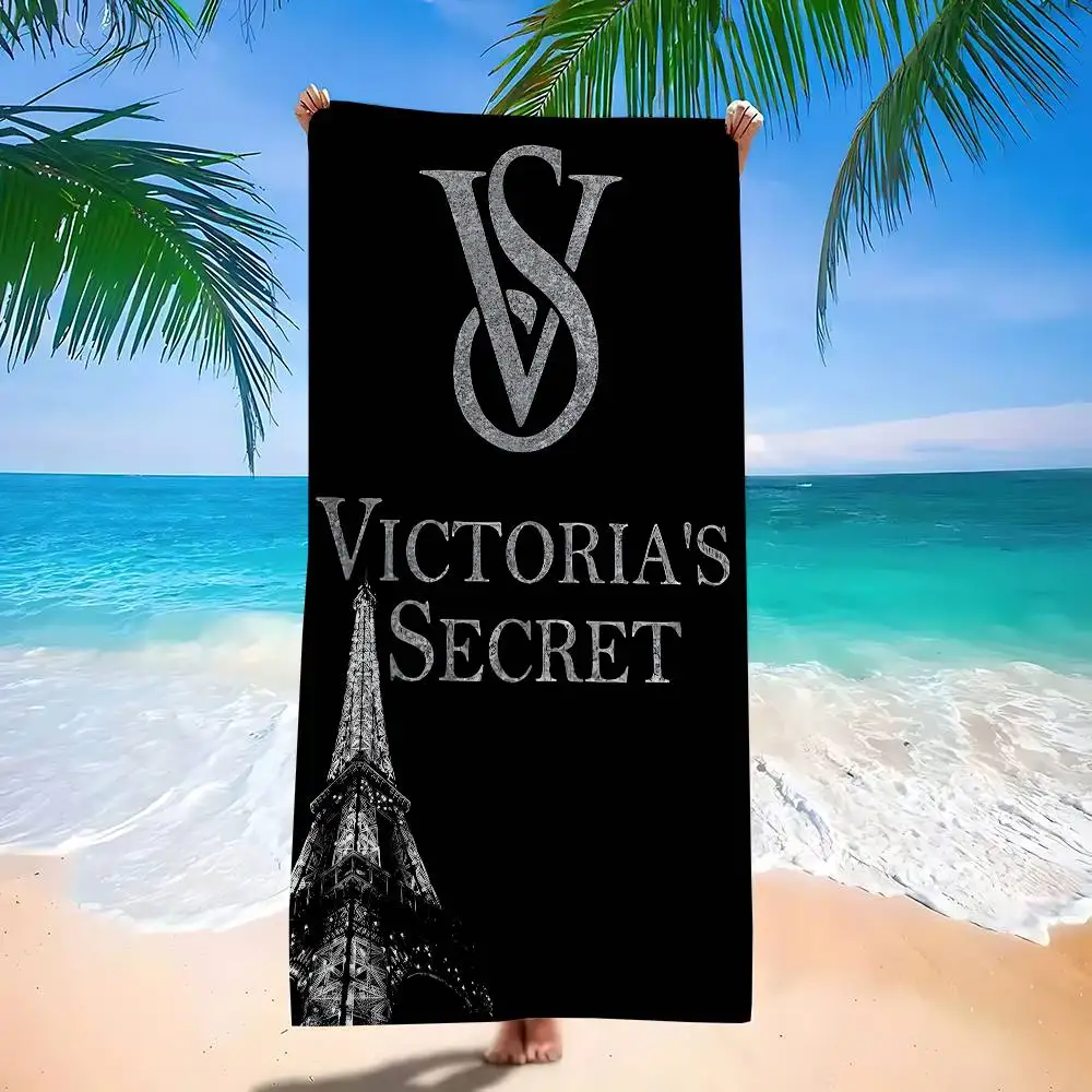 Cartoon Logo Victor V-Victorias S-Secret Anime Beach Swimming Towel Soft Absorbent Washcloth Children's Gifts for Kids Travel