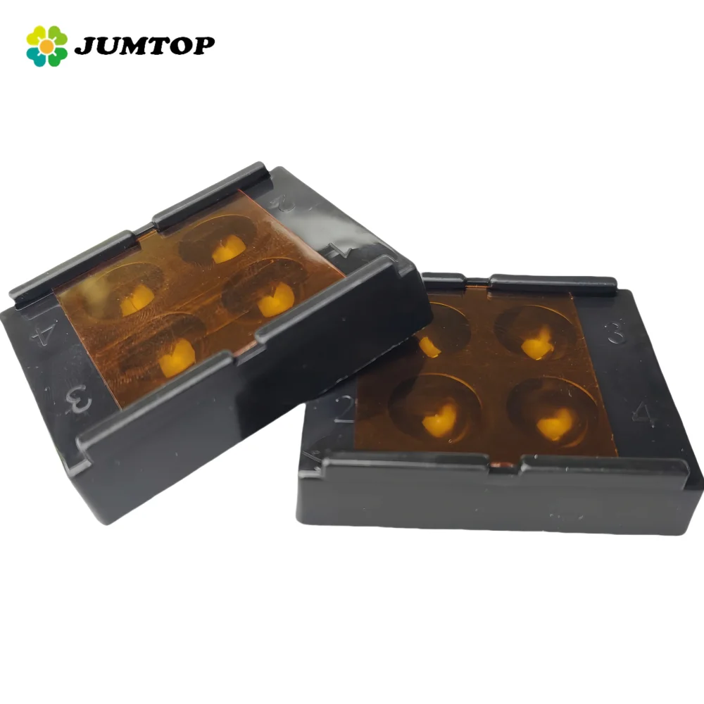 2pcs Dental Resin Shade Light Box Composite Resin Mixing Dental Shading Light Box Well Light-proof Storage Hading Case 4 Slots