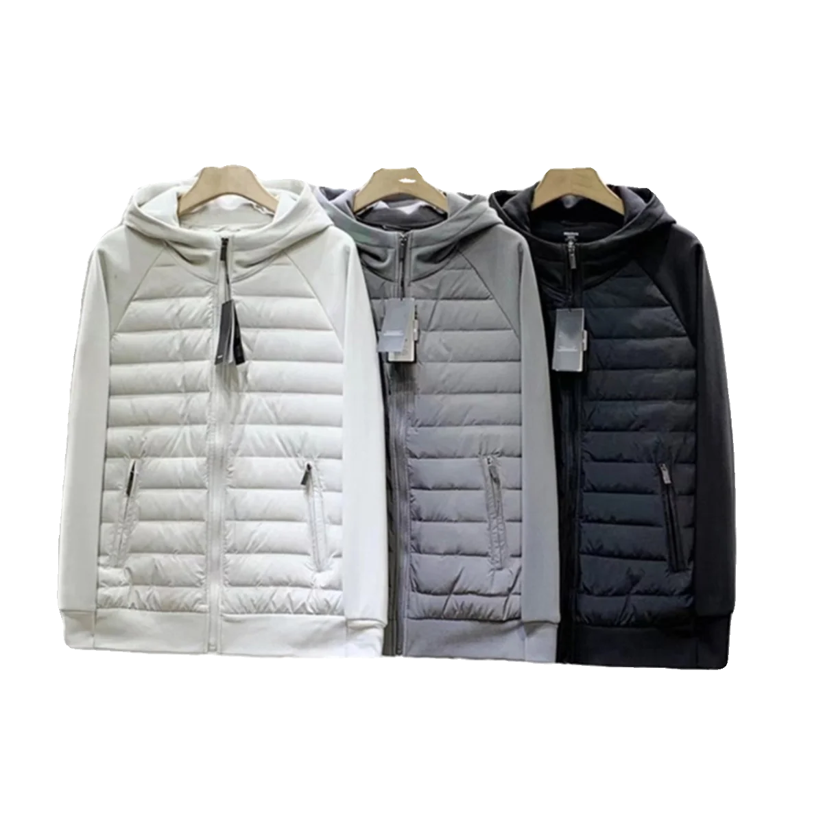 Nueva Chaqueta de Aodón ra y Cómoda con Capucha de Color Puro 2025 para Hombre, Abrigo de Aodón ro, Informal y Ve...