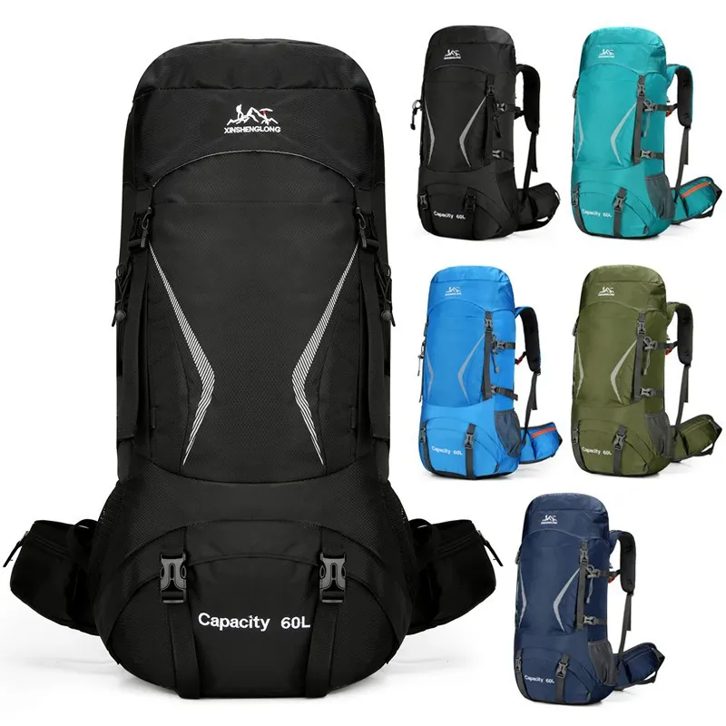 

60L Outdoor Sports Men's Backpack Multi functional Hiking Camping Travel Backpack Travel Bag Mountaineering Bag