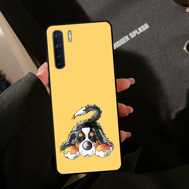 Bernese Mountain Dog Case For Oppo A18 A38 A58 A78 A98 A40 A60 A80 A96 A76 A16 A94 A74 A54 A15 A17 A57 A77 A6 Pro - view 2