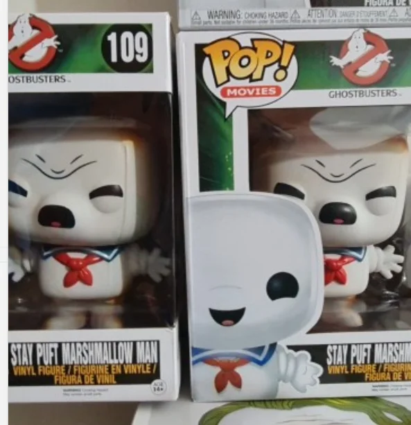 FUNKO POP     Modelos de películas y TV figuras de acción de vinilo muñecas STAY PUFT MARSHMALLOW MAN # Colección 109 para juguetes infantiles