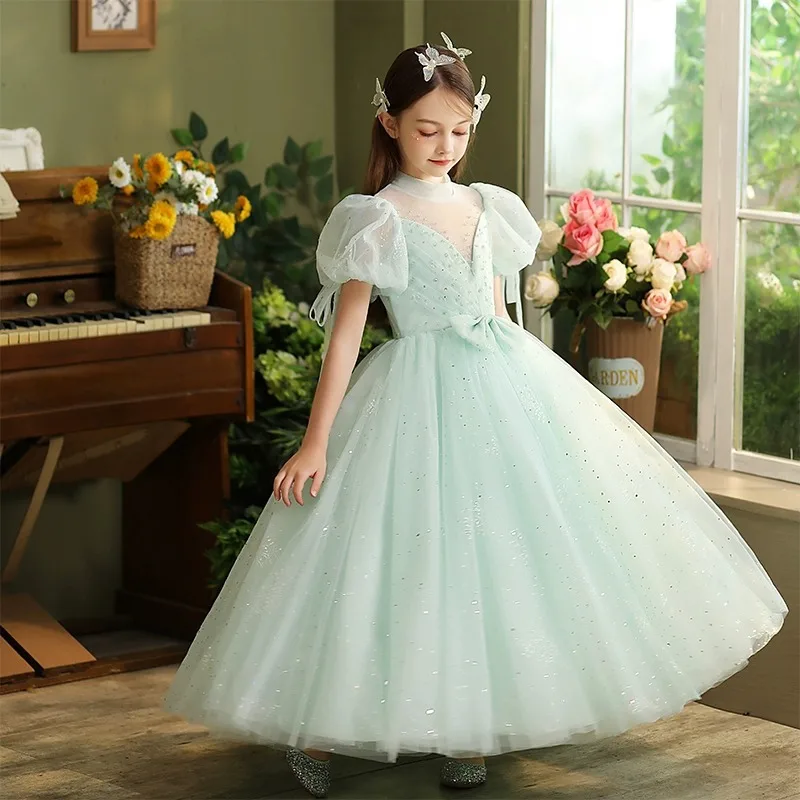 

2023 Luxurious Teens Princess Gala Girl Dress Infants Girls Kids Sequins Ball Gown Children Formal Evening Dresses Kid Prom Wear