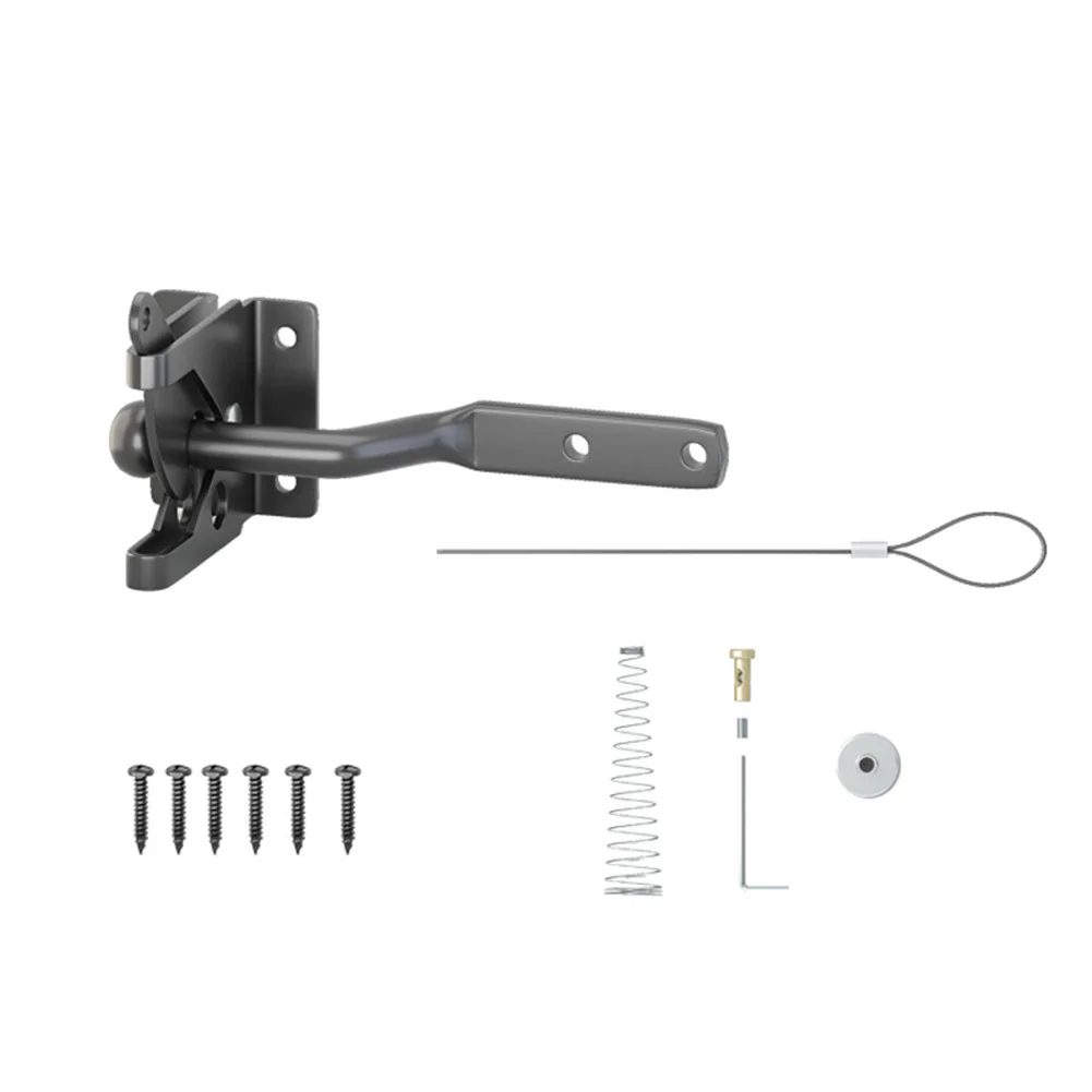 Gravity-Based Automatic Latch For Outdoor Gate Applications Including Chicken Coops Sheds And Perimeter Points