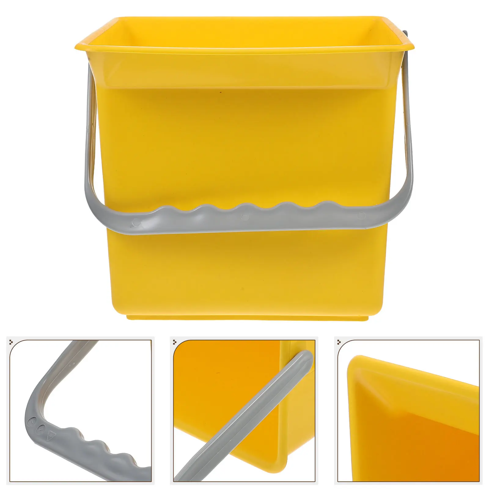 Water Bucket with Measurement Markings and Spout Heavy Duty Plastic Cleaning Bucket for Home Car Detailing Utility Use Household