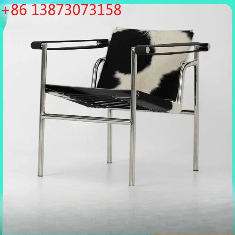 LC1 short backrest rotating leisure chair with armrests single small apartment living room single sofa chair