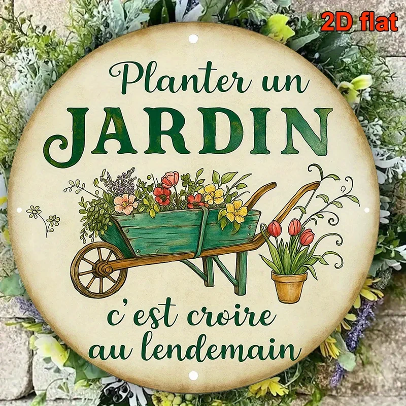 2D Flat French Gard…