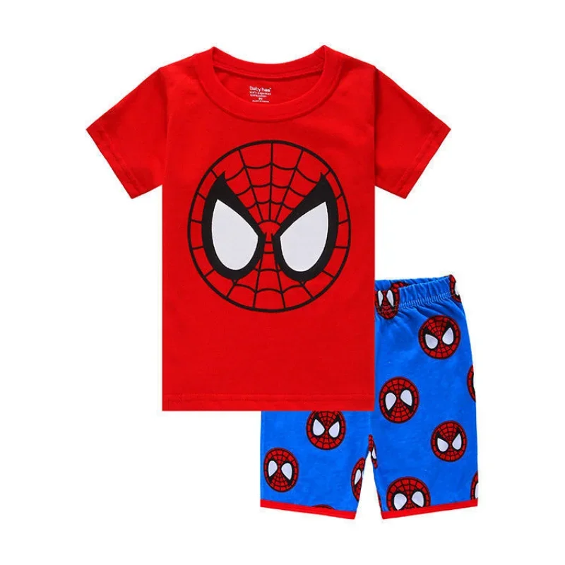 Iron Hero Cosplay Pijamas Conjuntos para meninas, 100% algodão, casual, roupas esportivas infantis, Mickey Costumes, bebê