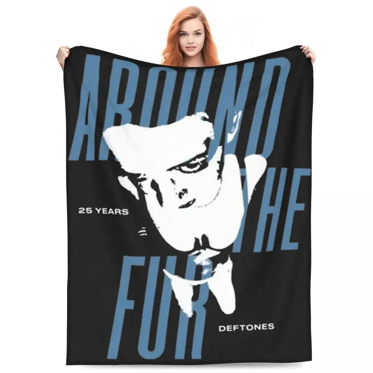 

Novelty Deftones Diamond Eyes Adrenaline Rock Metal Band Blankets Soft Coral Fleece Plush Relax Throw Blanket Machine Washable