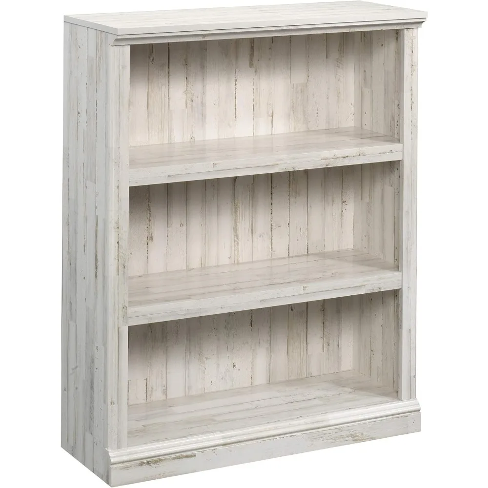 neous Storage 3-Shelf Bookcase/ Book Shelf, White Plank finish