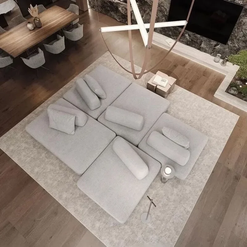 Sofa living room Sofa module Sofa free combination Double-sided horizontal hall Living room, flannel 160 * 100