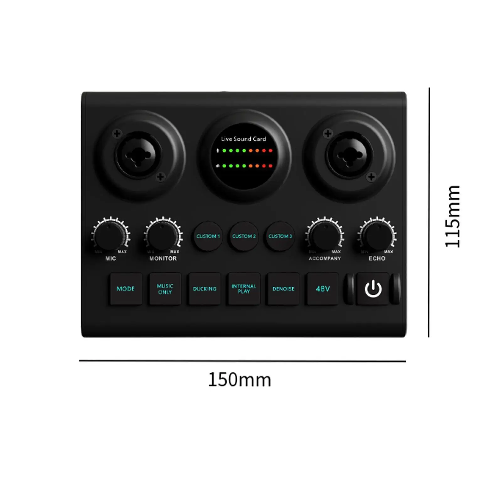 Microphone Sound Card Singing Entertainment Sound Card Karaoke Podcast Audio