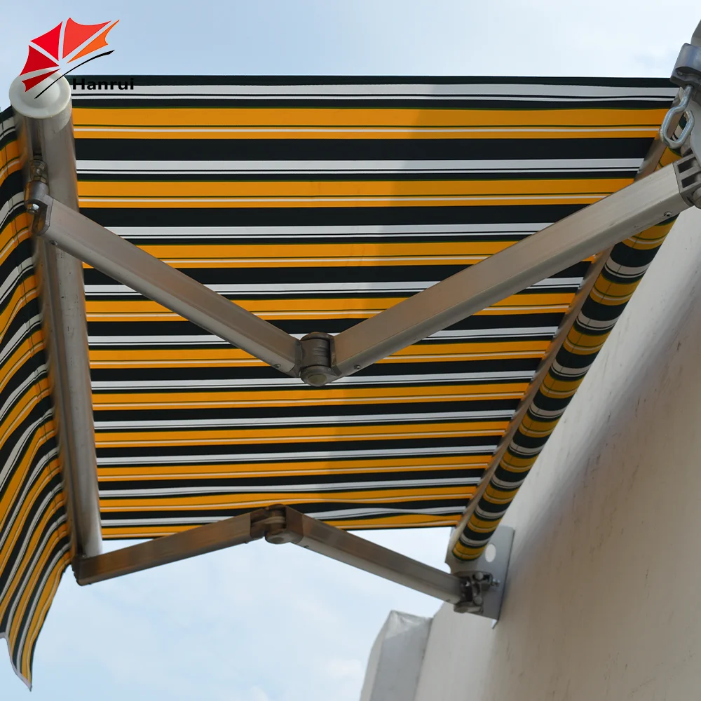 

Awning Wholasela Manual Wall Mounted Retractable Roof Awning Patio for Balcony Outdoor Hand