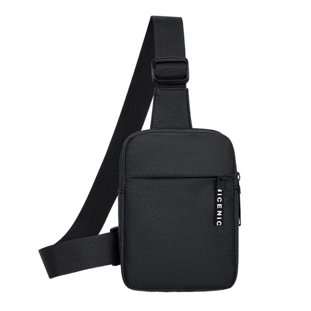 

Oxford Men's Chest Bag Multifunctional Solid Color Shoulder Crossbody Bag Korean Style Adjustable Shoulder Sports Waist Bag Male