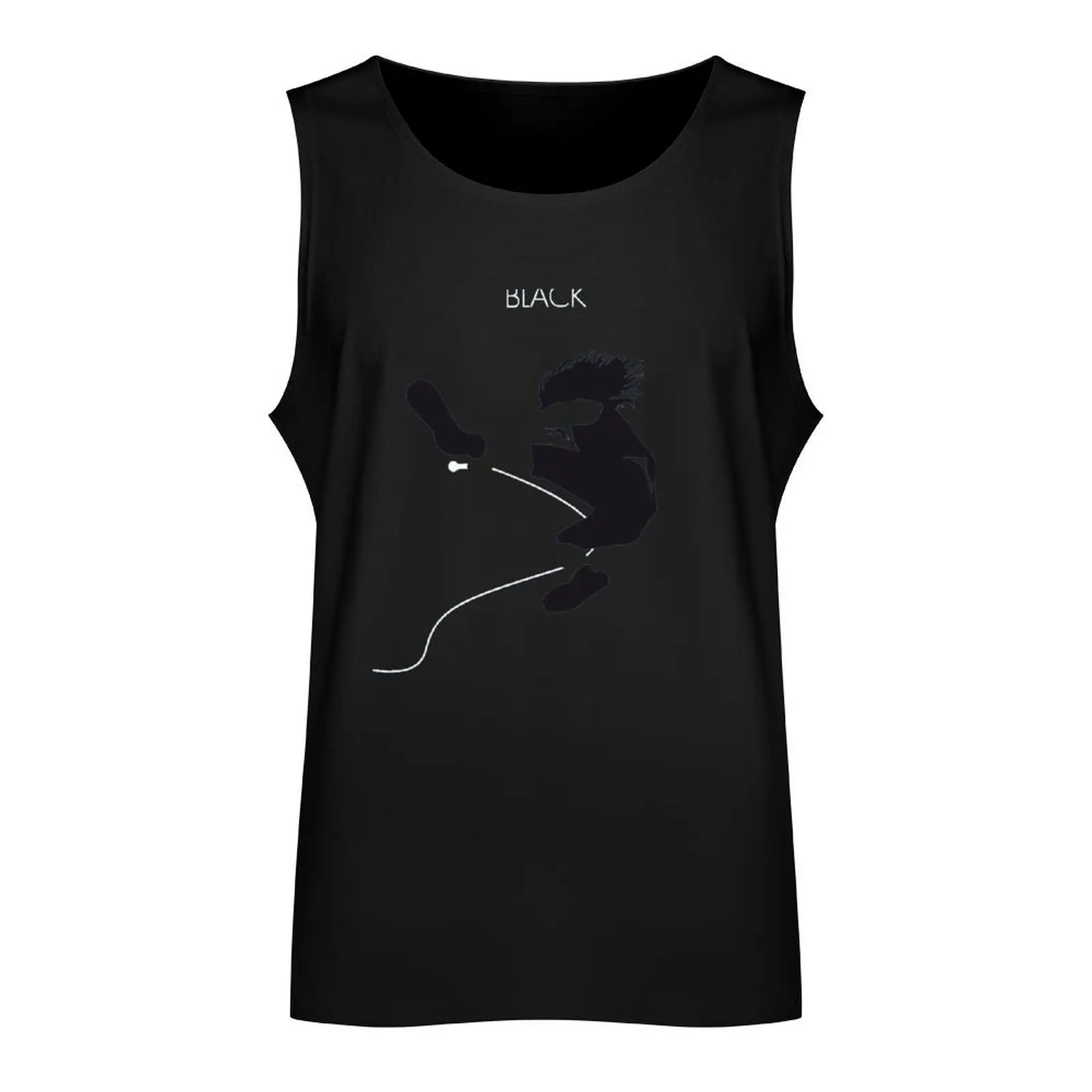 Eddie.VBLACK Tank Top gym anime top Sleeveless men sleeveless shirt man