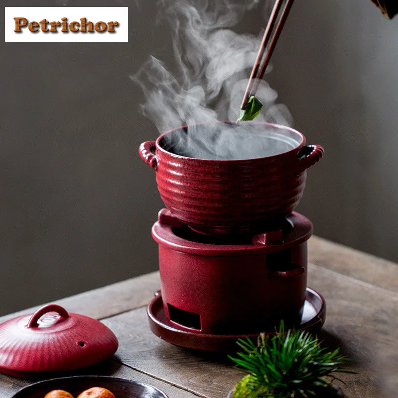 Hawthorn Red Tea Warmer Holder Alcohol Burner Stove Kettle Stand Baked Milk Jar Carbon Furnace Drinkware Accessories Craft Gift
