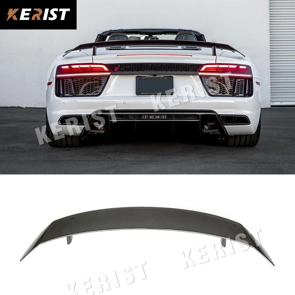 Carbon Fiber Rear Trunk Boot Wing Spoiler for Audi R8 Spyder GT V8 V10 2016 UP