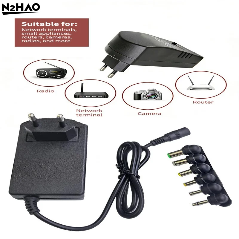 1 Set Multi Voltage AC220V TO DC3V 4.5V 6V 7.5V 9V 12V EU US Converter Adapter Plug Adjustable Adapter Power Supply Charger